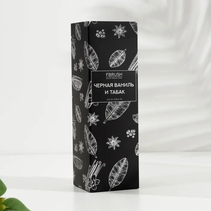 Диффузор ароматический BLACK AROMA HOME Диффузор ароматический BLACK AROMA HOME "Чёрная ваниль и табак", 100 мл