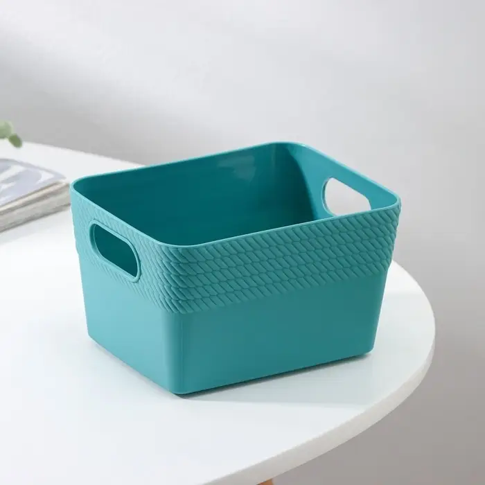 Корзина для хранения Доляна «Кайма», пластик, 14×11×8,5 см, цвет МИКС Корзина для хранения Доляна «Кайма», пластик, 14×11×8,5 см, цвет МИКС