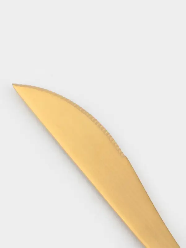 Нож столовый Magistro &laquo;Фолк&raquo;, длина 22 см, нержавеющая сталь, золотистый