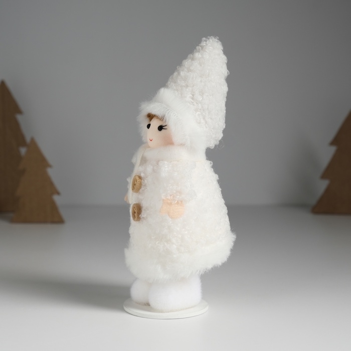 Кукла интерьерная Кукла интерьерная "Малышка в барашковой шубке" 5,6х9х16 см