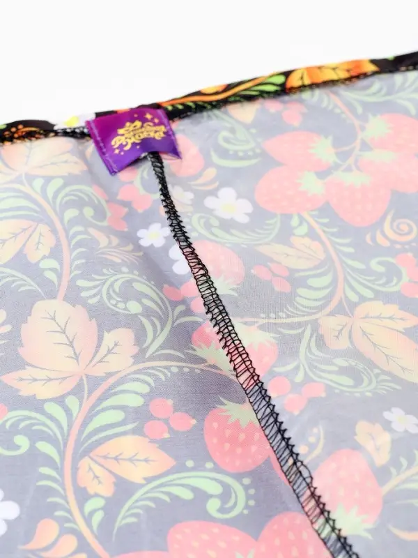 Карнавальный набор "Народная краса" юбка р-р 40-48, воротник, повязка, цвет чёрный