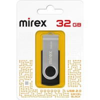 Флеш-память Mirex USB SWIVEL BLACK 32Gb (13600-FMURUS32 )