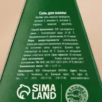 Соль для ванны URAL LAB «С Новым Годом», 100 г, аромат имбирного печенья