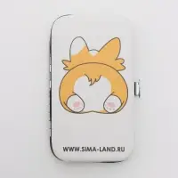 Набор маникюрный CORGI, 7 предметов, PVC-чехол, разноцветный