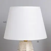 Лампа настольная &laquo;Сара&raquo; 1&times;40 Вт Е14 белый/золото 22&times;22&times;36 см