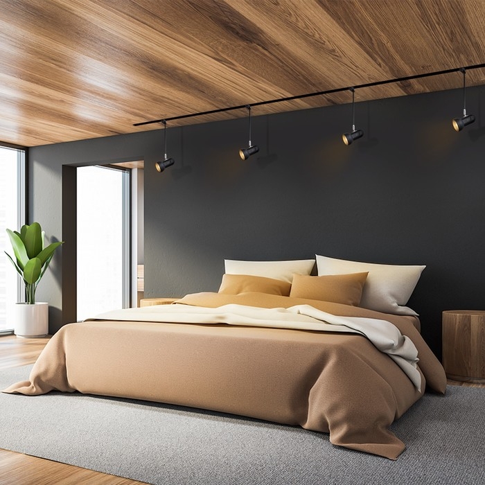 Светильник трековый Светильник трековый "Холли" Е27 40Вт черный 15х9х40см