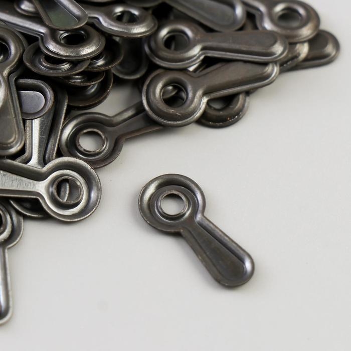 Фото-анкер металл (набор 100 шт) чёрный фигурный 2х0,9 см Фото-анкер металл (набор 100 шт) чёрный фигурный 2х0,9 см