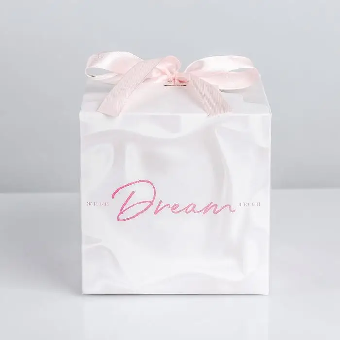 Коробка подарочная складная, упаковка, «Dream», 12 х 12 х 12 см Коробка подарочная складная, упаковка, «Dream», 12 х 12 х 12 см