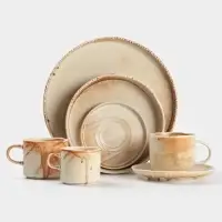 Кружка Magistro Organic brown, 320 мл, фарфор, бежевая