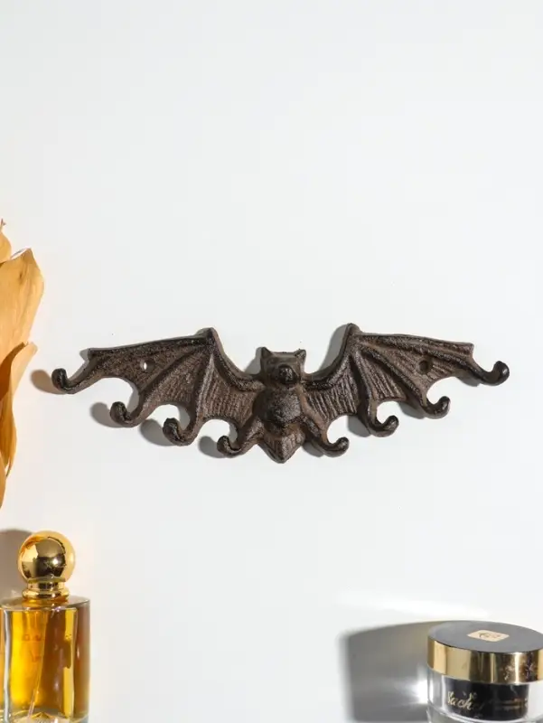 Крючки настенные &laquo;Летучая мышь&raquo;, ключница декоративная, чугун, 24.2&times;7.5&times;1.6