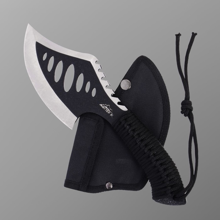 Топорик туристический в оплетке, черный, 24см, 250 г Топорик туристический в оплетке, черный, 24см, 250 г