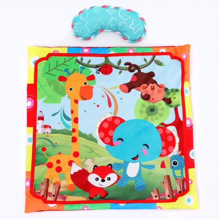Развивающий коврик с дугами «Слоник и друзья», квадратный, Крошка Я Развивающий коврик с дугами «Слоник и друзья», квадратный, Крошка Я