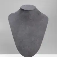 Бюст для украшений QF, 20&times;8&times;29 см, h=29 см, флок, серый графит