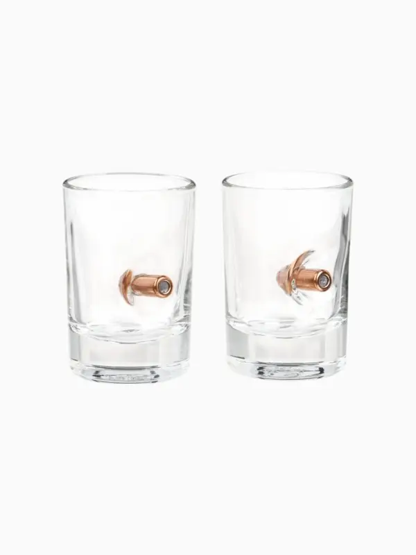 Стопки непробиваемые с пулей &laquo;С 23 февраля&raquo;, набор 2 шт., 50 мл