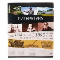 Тетрадь предметная &laquo;Литература&raquo;, 36 листов в линейку, ErichKrause Timeline