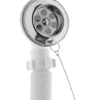 Сифон для ванны ZEIN, 1 1/2&rsquo;&rsquo;, с гофротрубой 40*50мм, литой выпуск, с пробкой