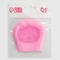 Щётка для умывания, силиконовая, 8&times;8 см, МИКС