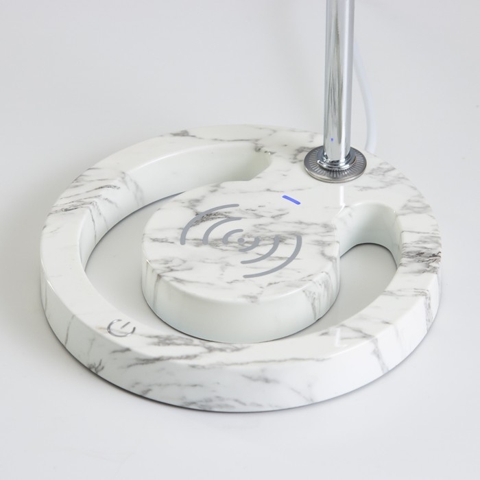 Настольная лампа Настольная лампа "Левитация" LED 5Вт от сети (1,5м) серебро 16х10х36,7 см RISALUX