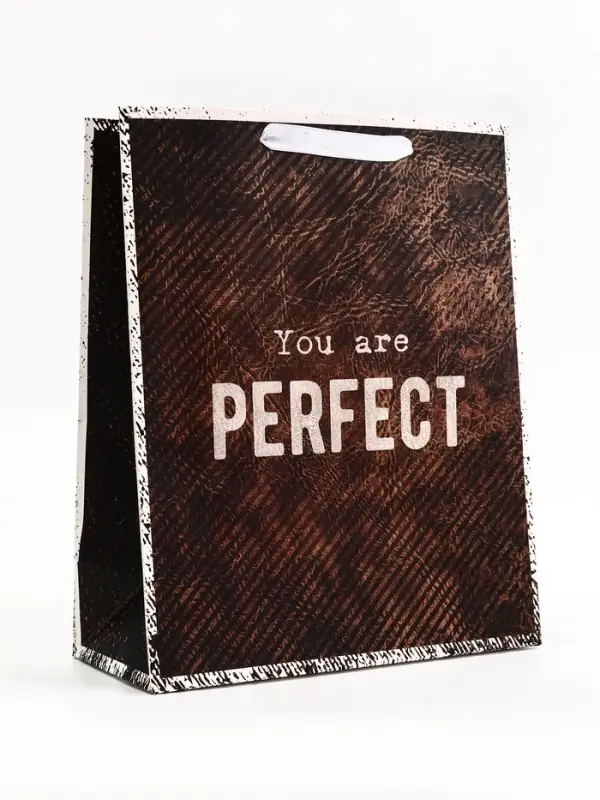 Пакет подарочный вертикальный YOU are PERFECT, 26&times;32&times;12 см