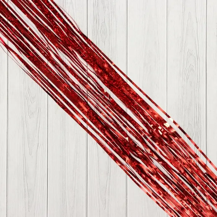 Дождик новогодний «Зимнее волшебство. Мерцание ночи», b - 9 см, L - 150 см, красный Дождик новогодний «Зимнее волшебство. Мерцание ночи», b - 9 см, L - 150 см, красный