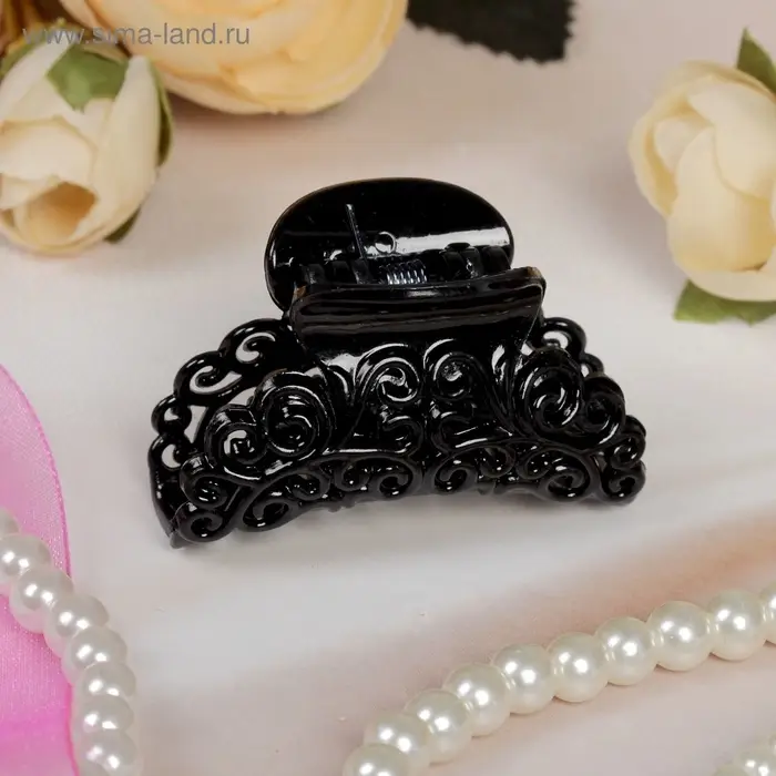 Крабик для волос &laquo;Завитки&raquo;, 4 см, МИКС