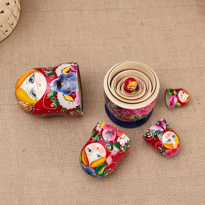 Матрёшка 5-ти кукольная  Матрёшка 5-ти кукольная "Настя" ромашки , 17-18см, ручная роспись.