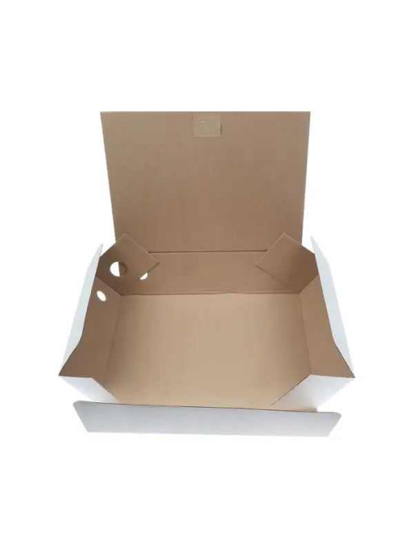 Папка архивная с завязками, микрогофрокартон, 80 мм, белый, до 750 л