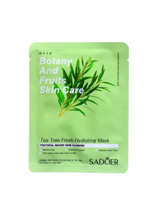 Маска тканевая для лица с экстрактом зелёного чая, увлажнение и тонизирование Маска тканевая для лица с экстрактом зелёного чая, увлажнение и тонизирование