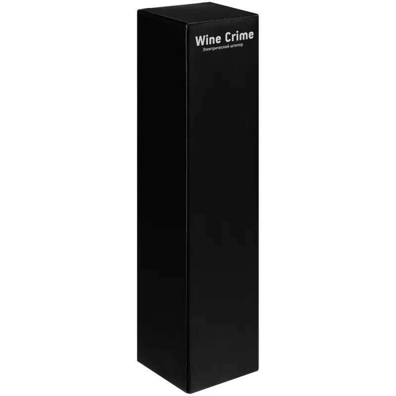 Электрический штопор с ножом для фольги Wine Crime, черный Электрический штопор с ножом для фольги Wine Crime, черный