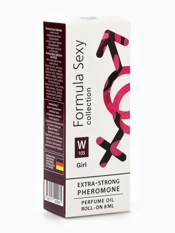 Парфюмерное масло женское с феромонами Formula Sexy Collection Girl W105, 8 мл (по мотивам Good Girl (C.Herrera)