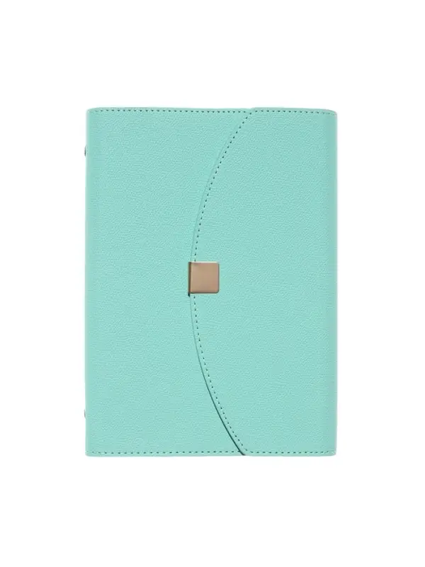 Органайзер на кольцах, A5, с клапаном, 80л, линия, к/зам, Бирюзовый Органайзер на кольцах, A5, с клапаном, 80л, линия, к/зам, Бирюзовый