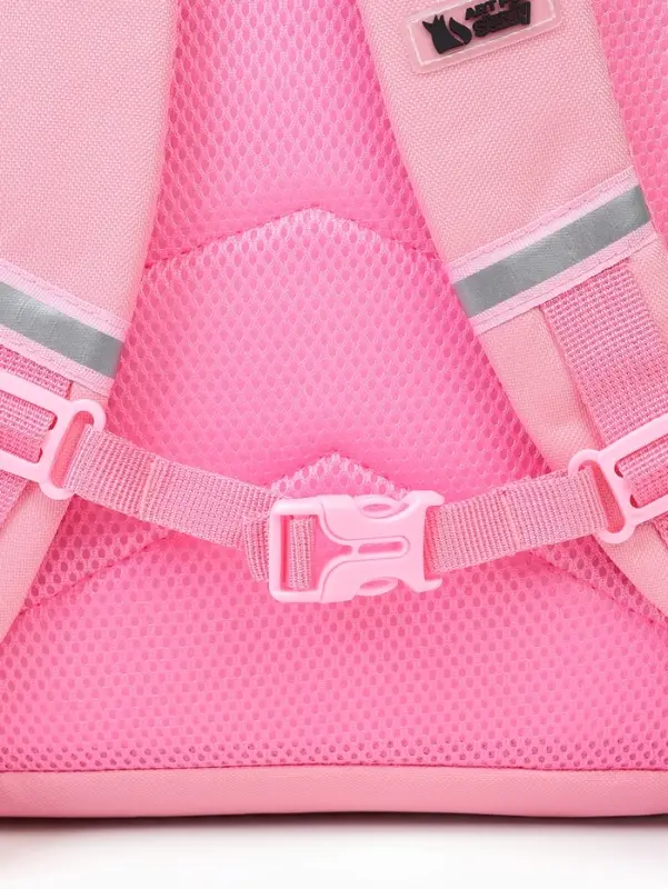 Рюкзак школьный, с эргономичной спинкой квадратный &laquo;Мишка&raquo;