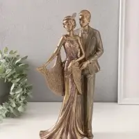 Фигурка полистоун &laquo;Пара в костюмах 20-30-х годов&raquo;, 17&times;9&times;31.5 см