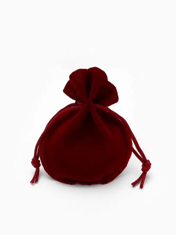 Набор мешочков бархатных набор 100шт., 7&times;9, цвет бордовый (1249689)