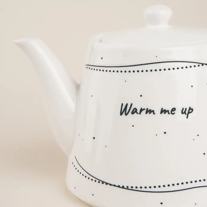 Заварочный чайник SL Home &laquo;Милый дом&raquo;, 900 мл, 21&times;13.8&times;13.5 см, фарфор, белый