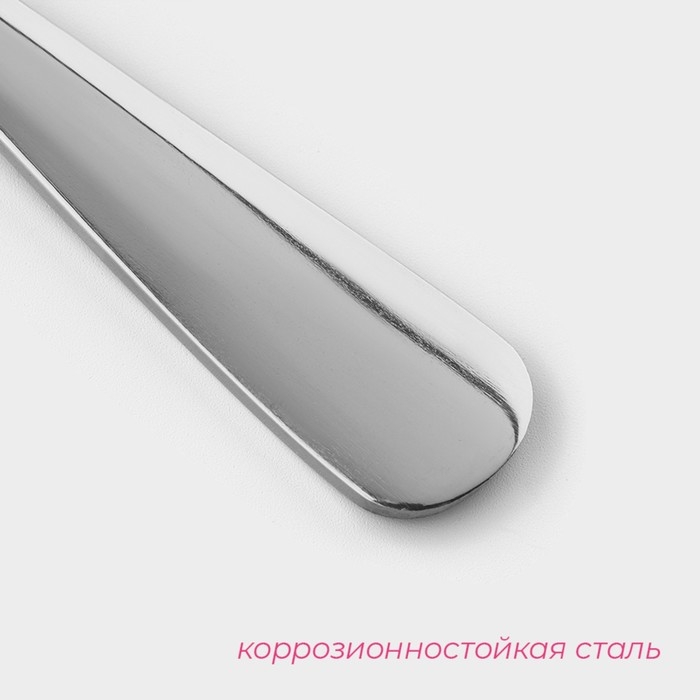 Вилка столовая из нержавеющей стали Доляна &laquo;Таун&raquo;, h=20,5 см, толщина 2 мм, цвет серебряный