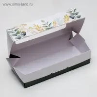 Кондитерская упаковка, коробка с ламинацией &laquo;Nature&raquo;, 17 х 7 х 4 см