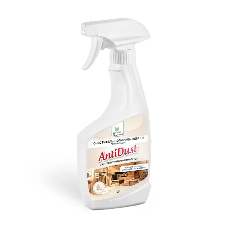 Полироль мебели "Анти-пыль" Antidust, (триггер) 500 мл. Clean&Green CG8188