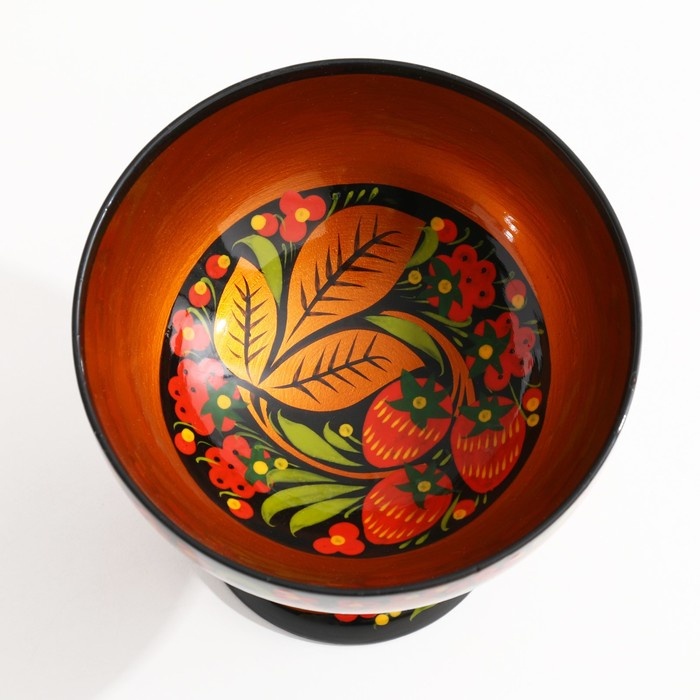 Конфетница,  14×14 см, хохлома