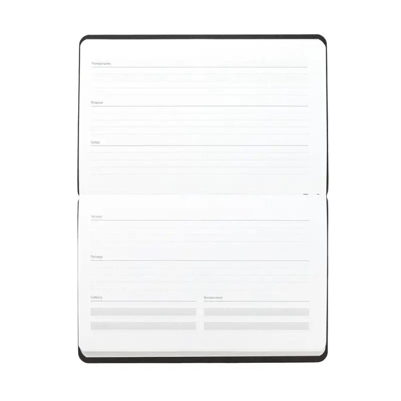 Еженедельник Weekly, недатированный, красный