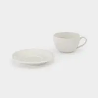 Чайная пара &laquo;Премиум&raquo;, 300 мл, фарфор, белая