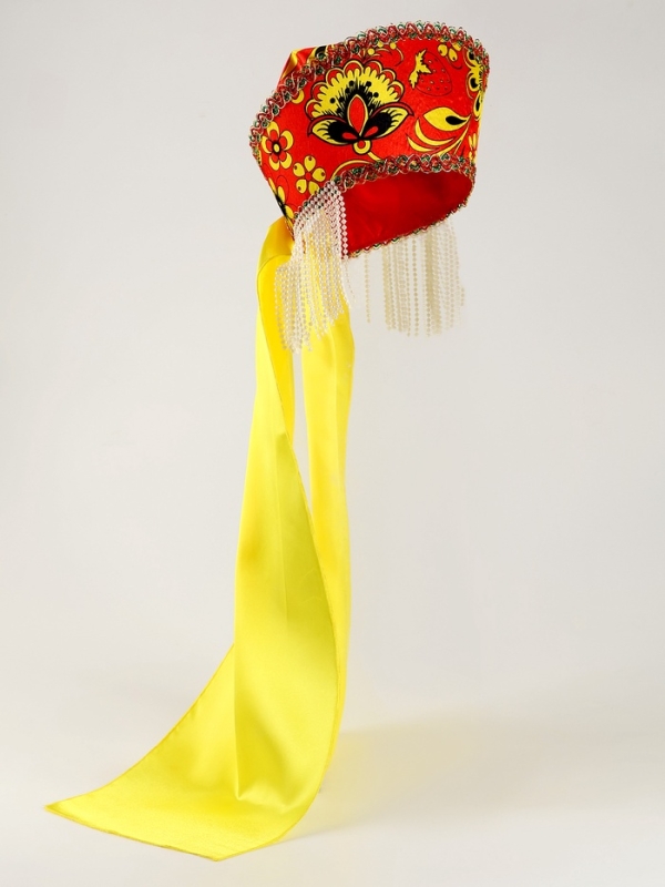 Карнавальный костюм Карнавальный костюм"Народные гуляния хохлома красная"накидка,кокошник,юбка,р-р42-50