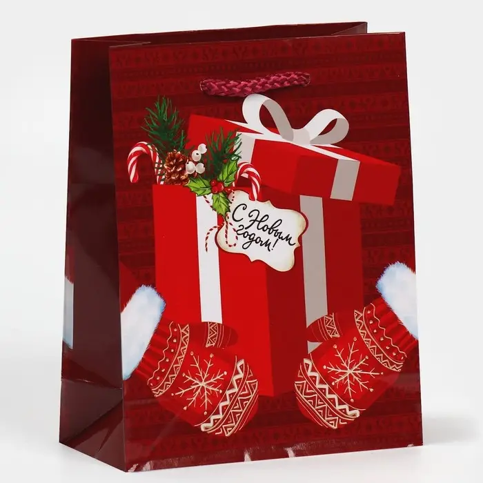 Пакет подарочный новогодний ламинированный «Для тебя», S 12 х 15 х 5.5 см Пакет подарочный новогодний ламинированный «Для тебя», S 12 х 15 х 5.5 см