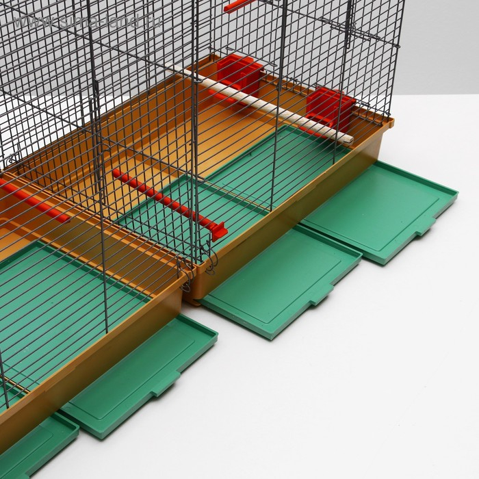 Клетка пролётная 4 яруса, 100 х 37 х 65 см, микс цветов Клетка пролётная 4 яруса, 100 х 37 х 65 см, микс цветов