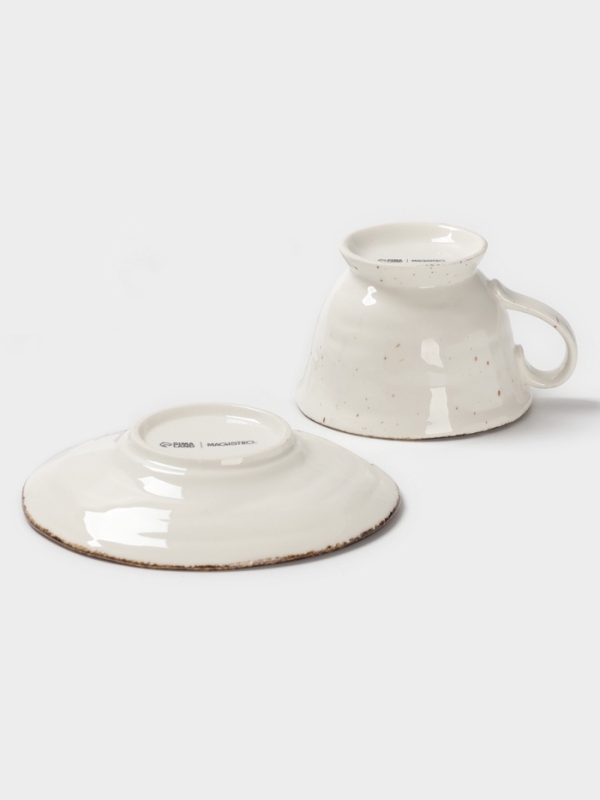 Чайная пара Magistro "Alpine Frost" 245 мл 15х15х9,8 (блюдце, чашка) цвет белый