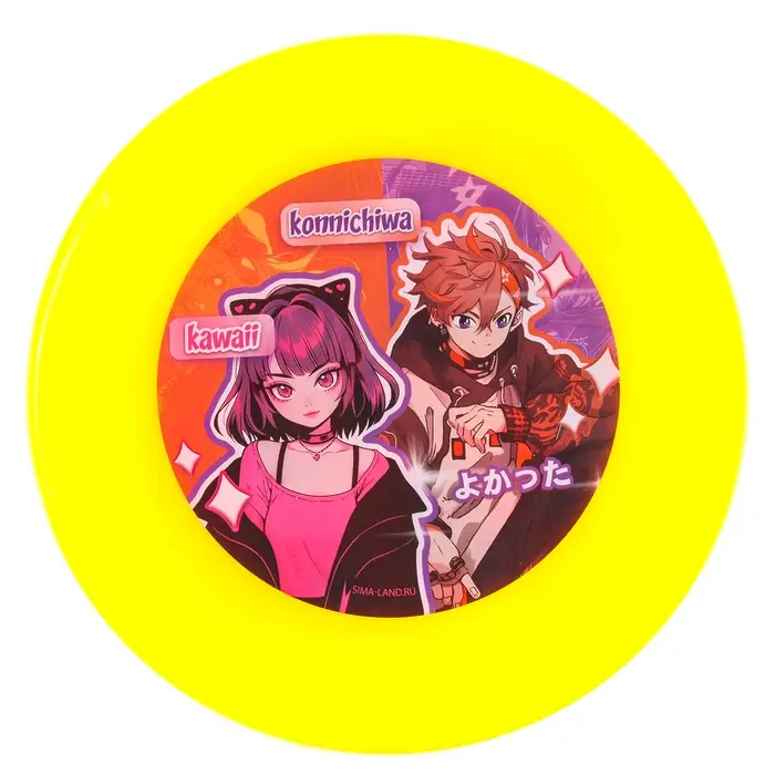 Фрисби, летающая тарелка «Аниме», 18 см, в шоубоксе, МИКС