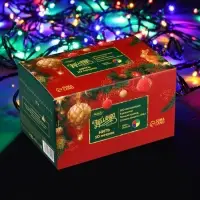 Гирлянда &laquo;Нить&raquo; 10 м, IP44, тёмная нить, 100 LED, свечение мульти, 8 режимов, 220 В