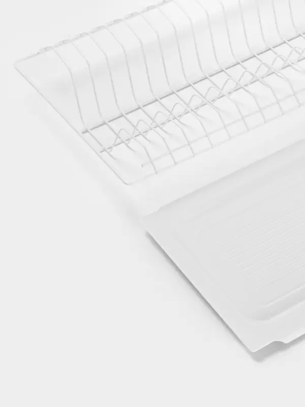 Сушилка для посуды с поддоном для шкафа 60 см, 56.5&times;25.6 см, белая