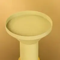 Подсвечник на 1 свечу текстурный «Оливковый», 10.5×10.5×19.5 см