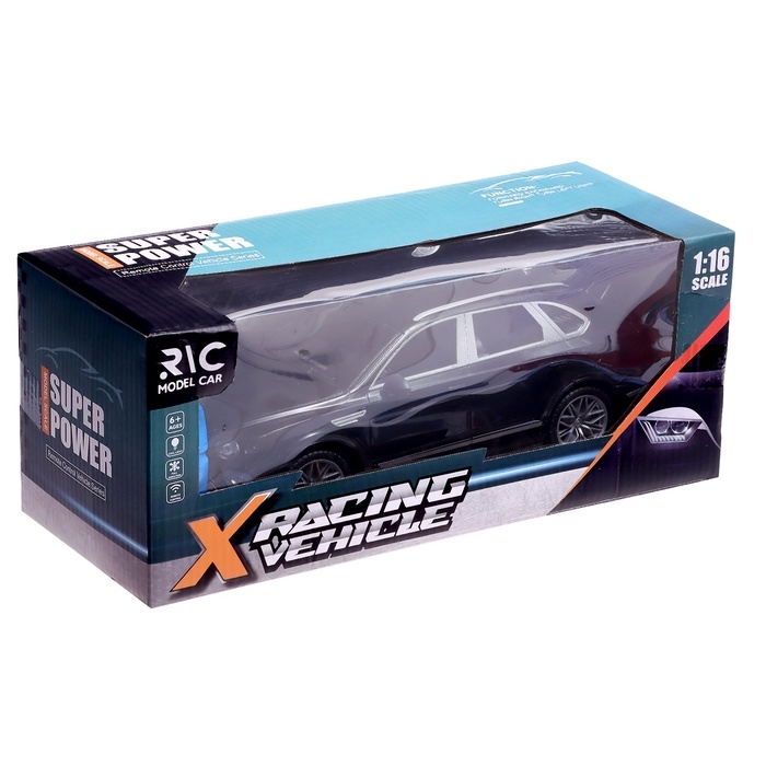 Машинка радиоуправляемая «Люкс», аккумулятор, на пульте управления, световые эффекты, цвет черный, 1:16 Машинка радиоуправляемая «Люкс», аккумулятор, на пульте управления, световые эффекты, цвет черный, 1:16